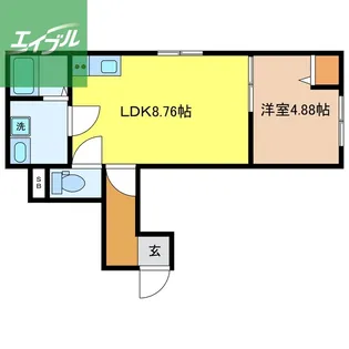 Gran Suite Motoomachi【1階】の間取り