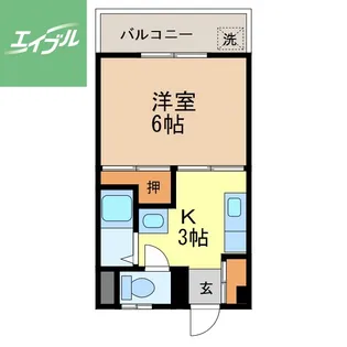 井上ビル(江里町)【303号室】の間取り