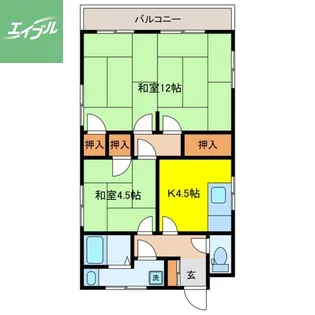 松尾ビル【201号室】の間取り