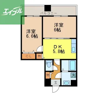 カーサ ビータス【1階】の間取り