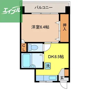 Ks平野町【5階】の間取り