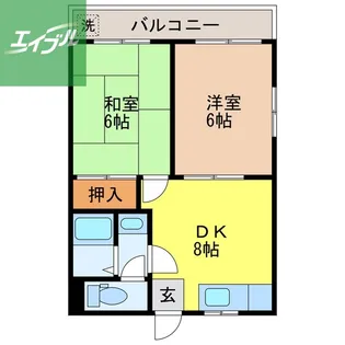 川平インターマンション【201号室】の間取り