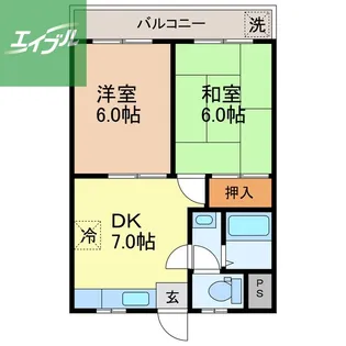 川平インターマンション【302号室】の間取り
