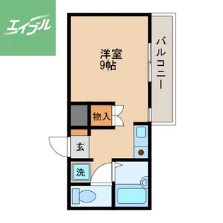 西田ビル【402号室】の間取り