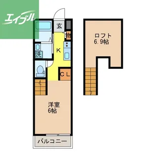 フラッティーノ【2階】の間取り