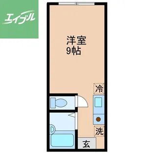 フリーダム本原【208号室】の間取り