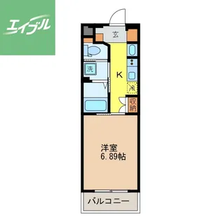 Residence平和【205号室】の間取り