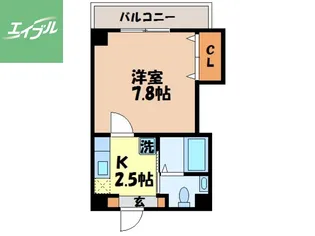 リファレンス長崎大学前【502号室】の間取り