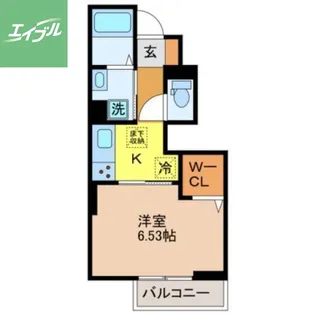 ウィット岩見【1階】の間取り