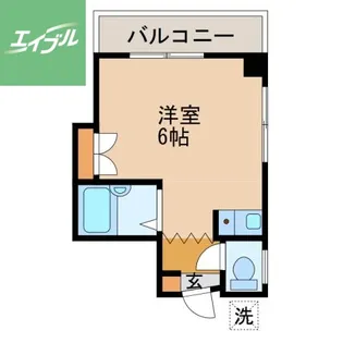 中村ビル(淵町)【402号室】の間取り