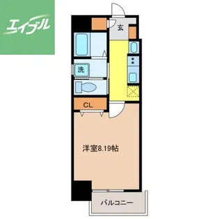 Residence大井手【703号室】の間取り