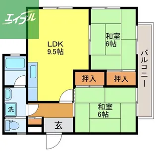 グランドメール清水【202号室】の間取り