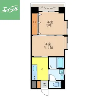 2Kの間取り画像