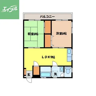 浦川ビル【4階】の間取り