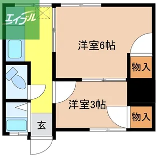 葉山ビル【304号室】の間取り