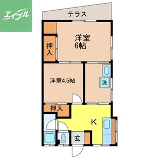 NTステージ坂本(NTステージ7)【102号室】の間取り