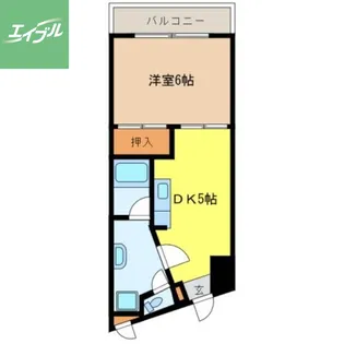 アブアルトマンション【402号室】の間取り