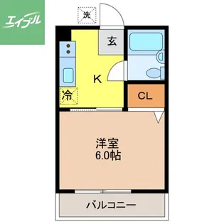 銭座ハイツ【202号室】の間取り
