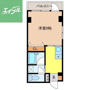 第一岩元ビル【401号室】の間取り