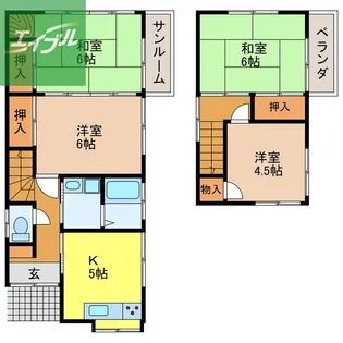 長崎県長崎市大浜町【一戸建】の間取り
