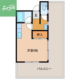 1Kの間取り画像