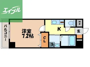 フリーデンST【203号室】の間取り