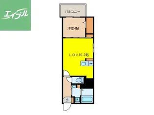 サンロージュ浦上駅前【4階】の間取り