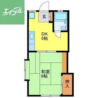 ヒルサイド西山【205号室】の間取り
