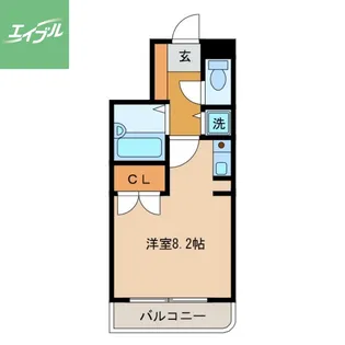 1Rの間取り画像