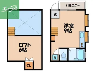 ハイツ翼Ⅱ【105号室】の間取り