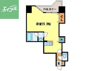 エススリーでじま【505号室】の間取り