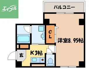 グリーンコート樺島【403号室】の間取り