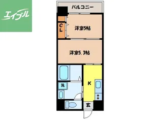 2Kの間取り画像