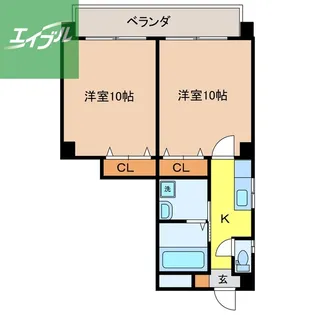 2Kの間取り画像