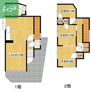 長崎県長崎市坂本3丁目【一戸建】の間取り
