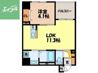 VIVACE浦上【5階】の間取り