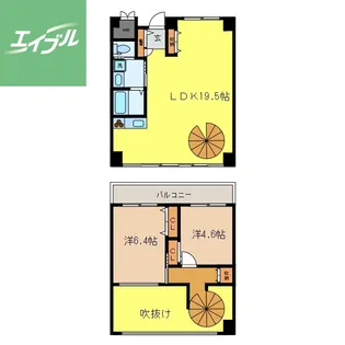 ドエル梁川公園【502号室】の間取り