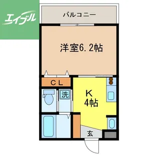 Residence西山【305号室】の間取り