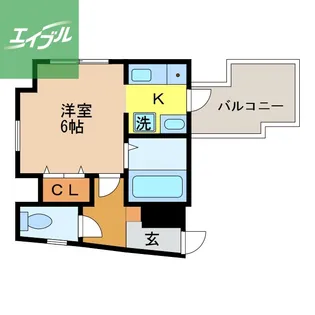 ゴールデンリバー【2階】の間取り