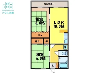 松尾ビル(田中町)【2階】の間取り