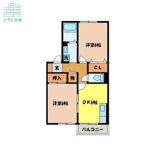 サンライズヒル福田 D棟【1階】の間取り