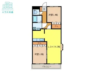 メルヴェール【2階】の間取り