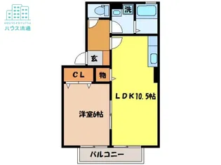 リヴィエール・ウィルモア【2階】の間取り