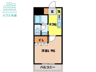 パルティール【1階】の間取り