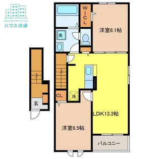 ビルネⅠ【2階】の間取り