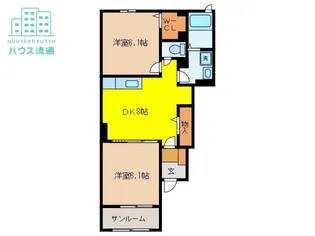 プラシードヒルⅣ【1階】の間取り