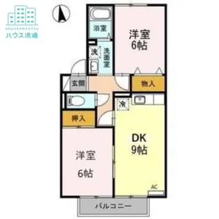 セジュール松永【1階】の間取り
