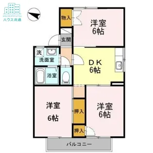 メゾンド山下Ⅱ【2階】の間取り
