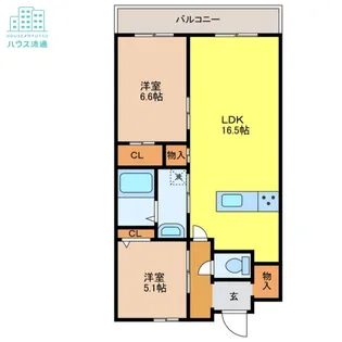 エスポワール長野【10階】の間取り