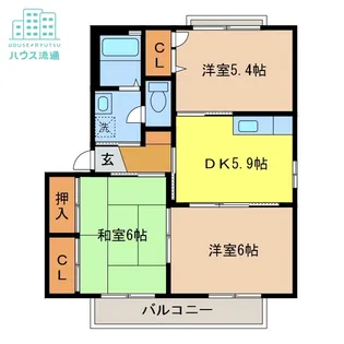 バリュージュ大我 A棟【201号室】の間取り